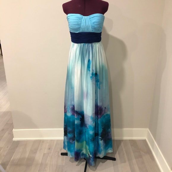 Laura 100% silk strapless dress - gown - Picture 1 of 8